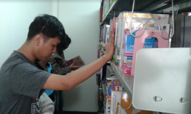 บรรยากาศห้องสมุด